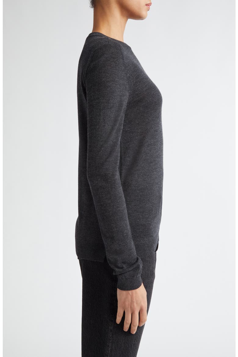 Greta Virgin Wool Sweater, Alternate, color, CHARCOAL GREY MELANGE