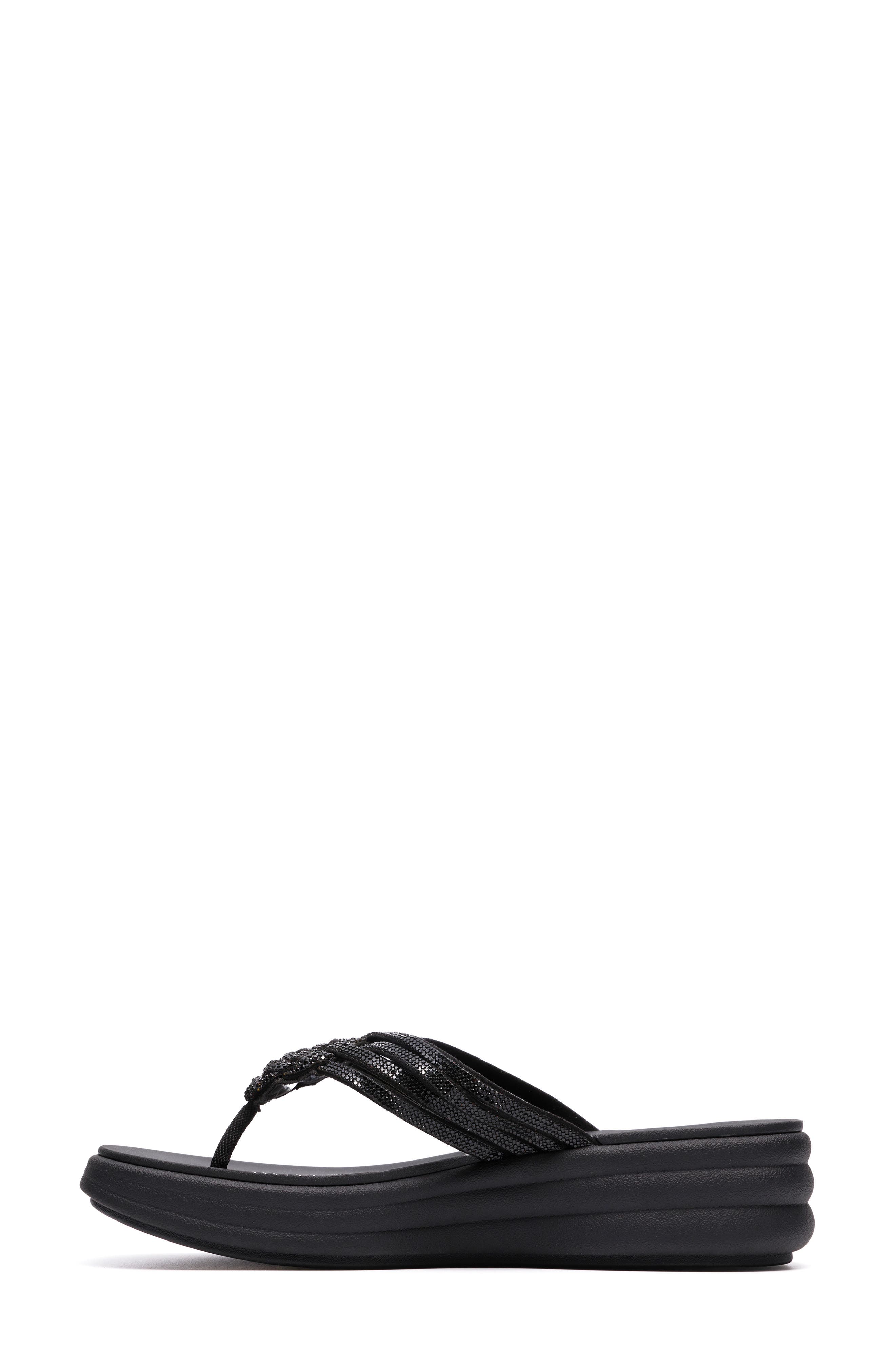 Clarks<sup>®</sup> Drift Gem Flip Flop, Alternate, color, Black