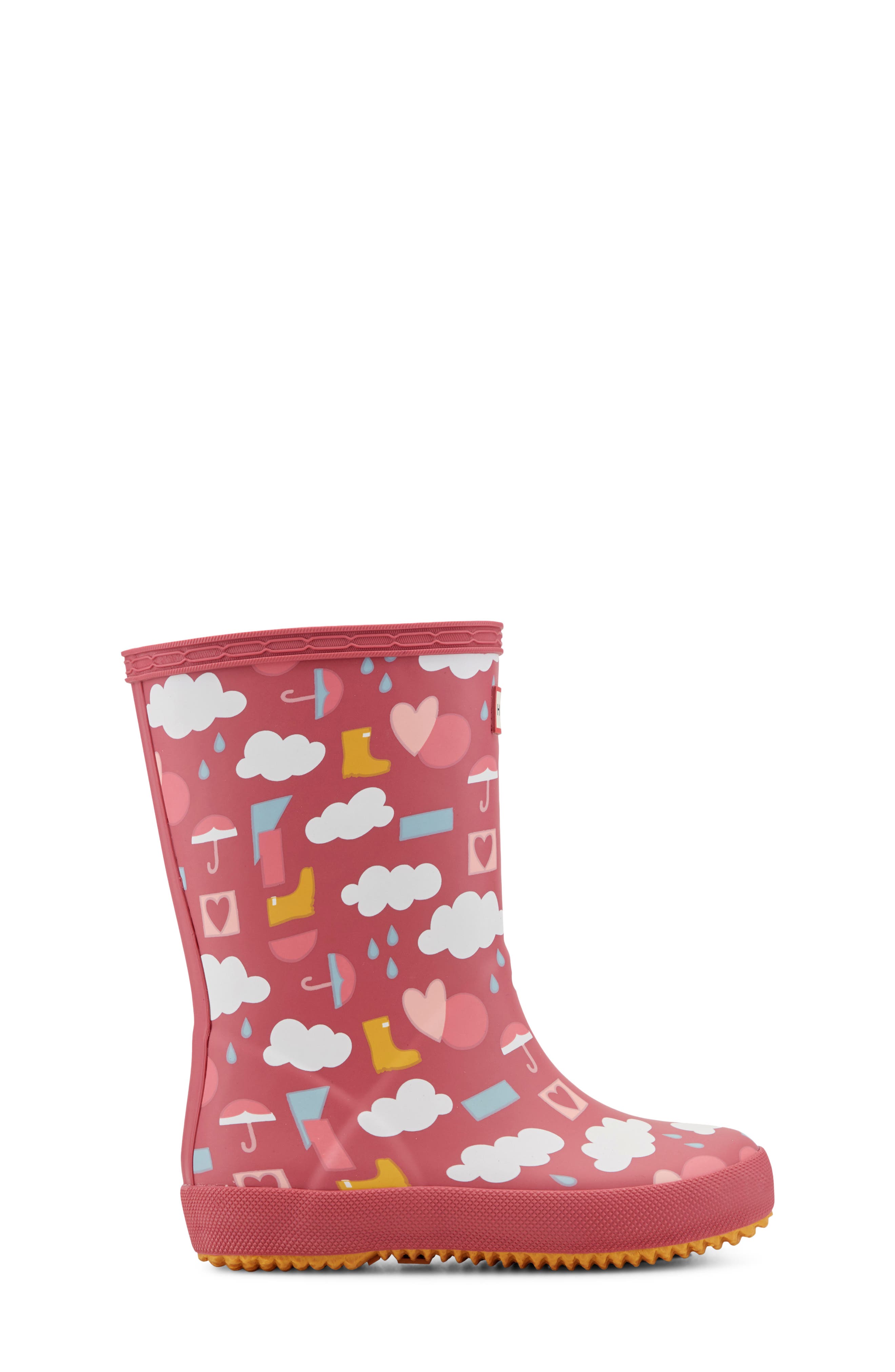 Kids' First Classic Rain Boot, Alternate, color, DARK RED 602