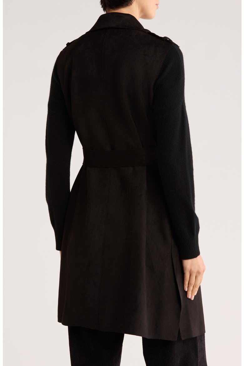 Double Breasted Blazer Dress, Alternate, color, BLACK