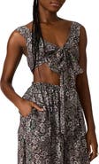Steve Madden LIvy Tie Front Crop Tank