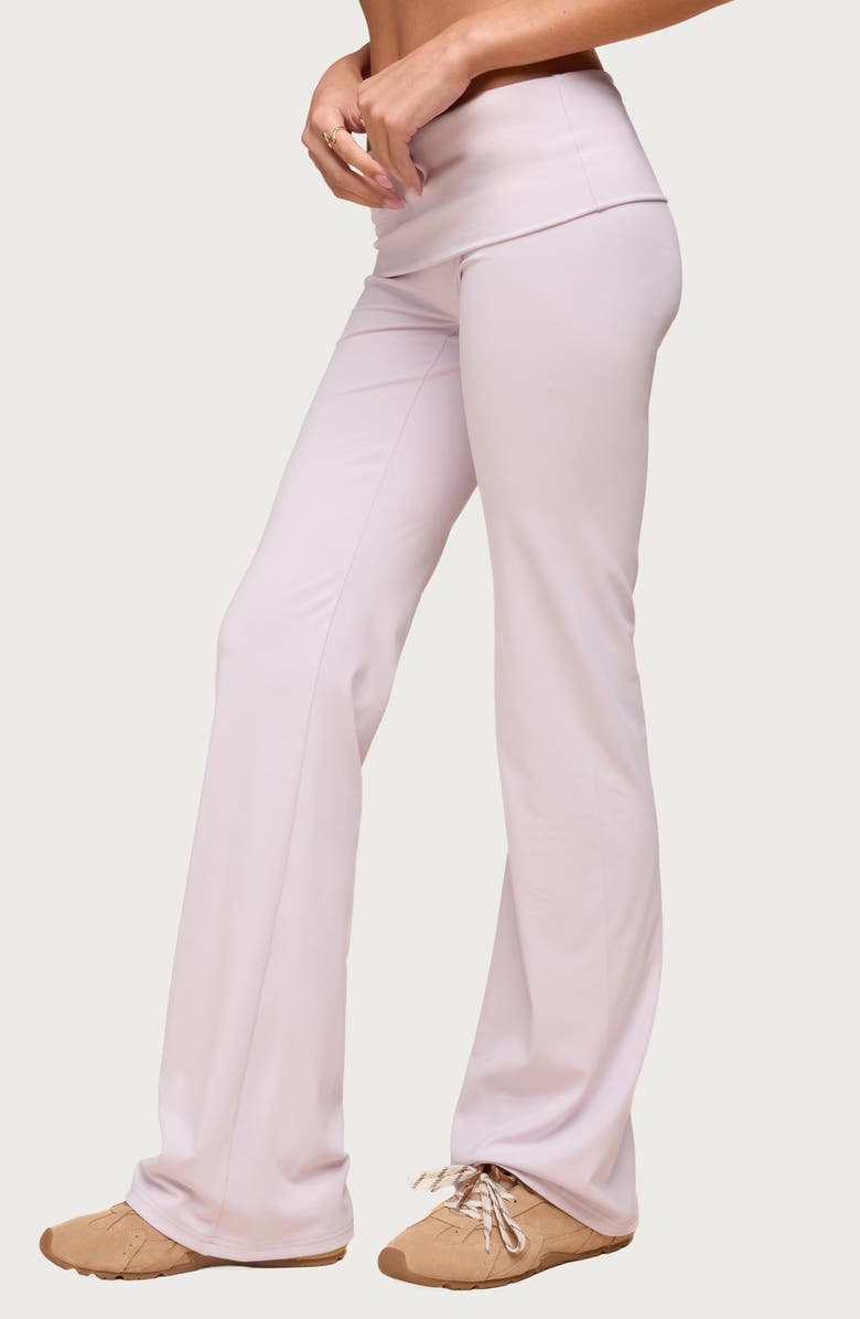 EDIKTED Oriane Foldover Flare Leggings, Alternate, color,