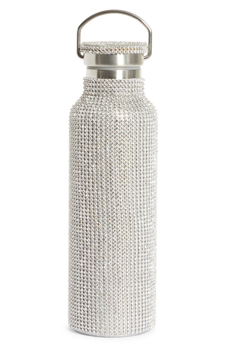 Collina Strada Crystal Embellished Insulated Water Bottle, Main, color, Clear