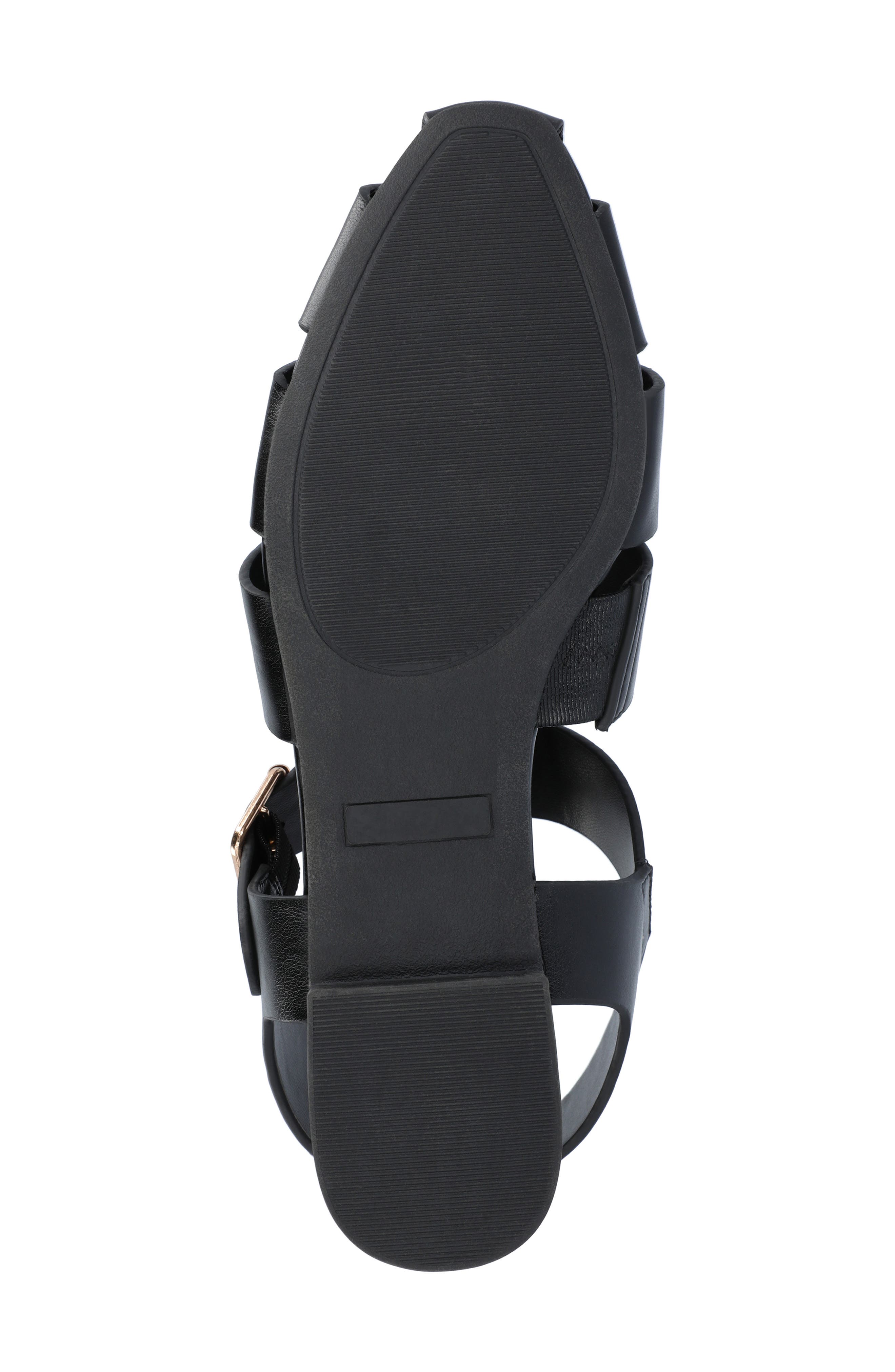 Journee Collection Cailinna Sandal, Alternate, color, Black