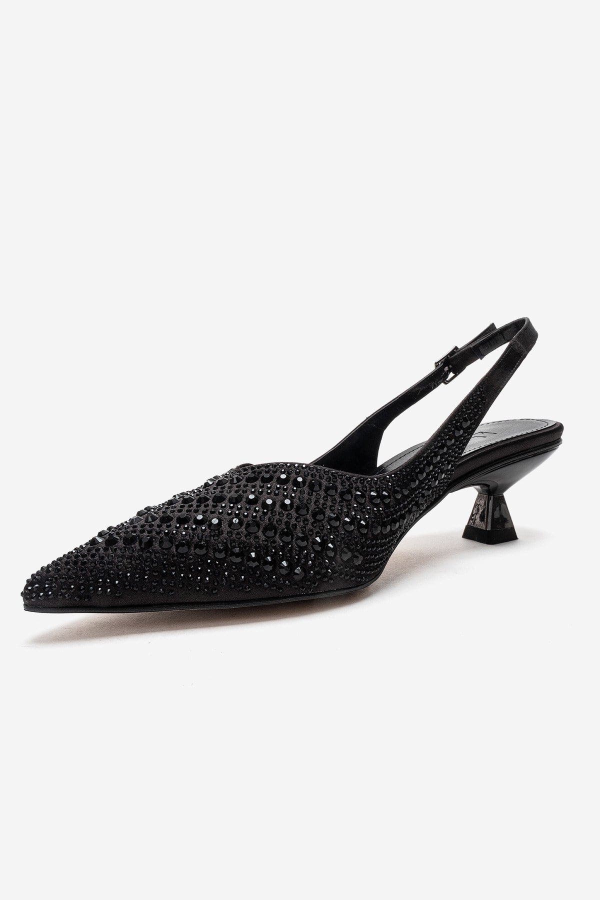 Prologue Shoes Royale Embellished Kitten Heel Pump, Alternate, color, Black