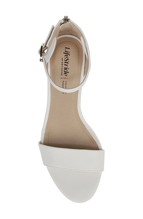 Shop Lifestride Florence Ankle Strap Sandal In White