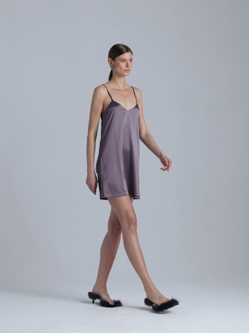 Alas Patricia Silk Slip Mini Dress In Multi