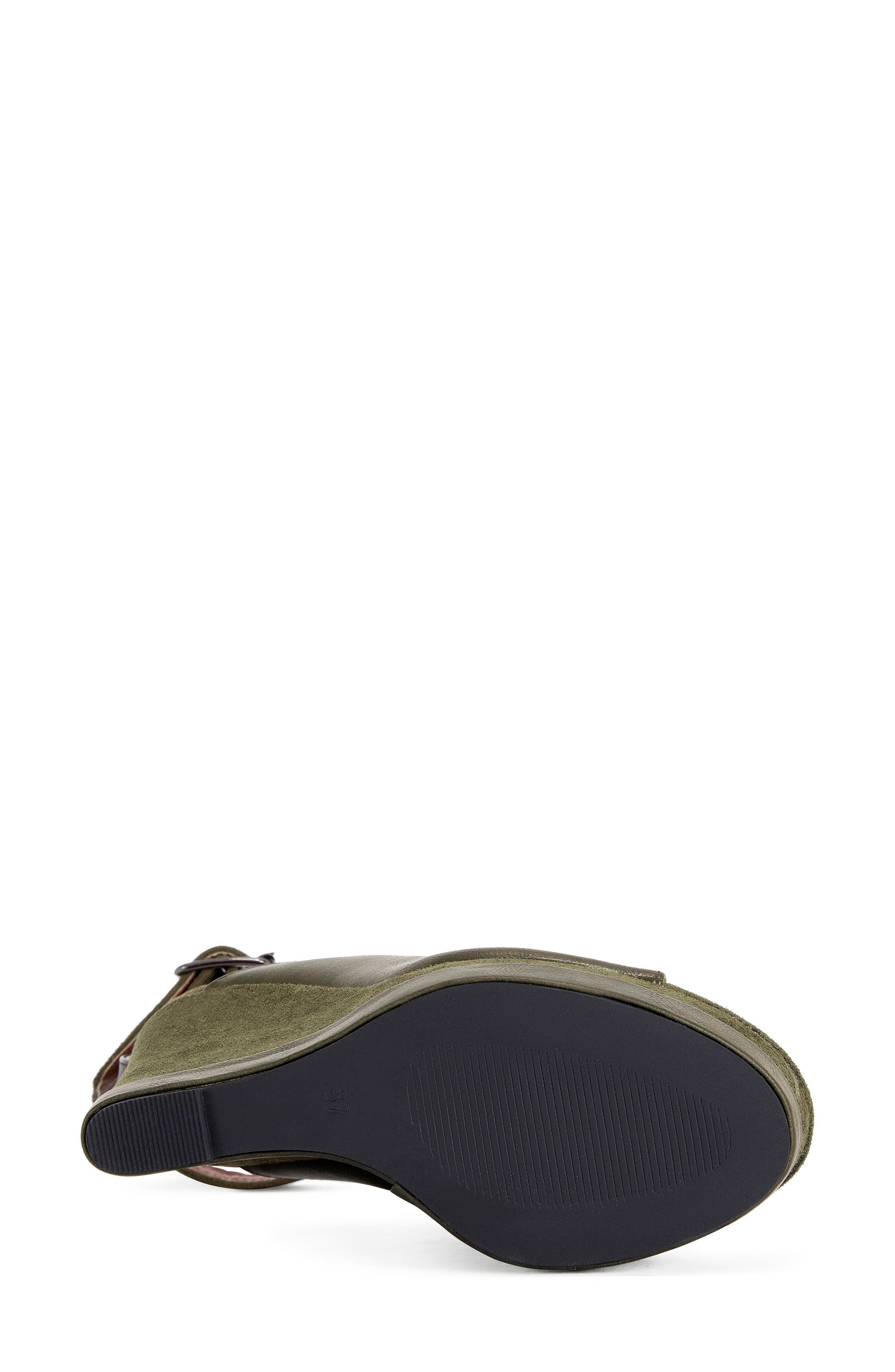 Tana Platform Ankle Strap Sandal, Alternate, color, OLIVE
