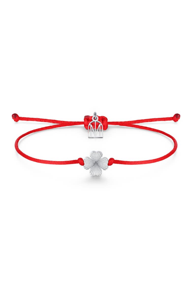 Clover Good Luck bracelet, Main, color, Silver