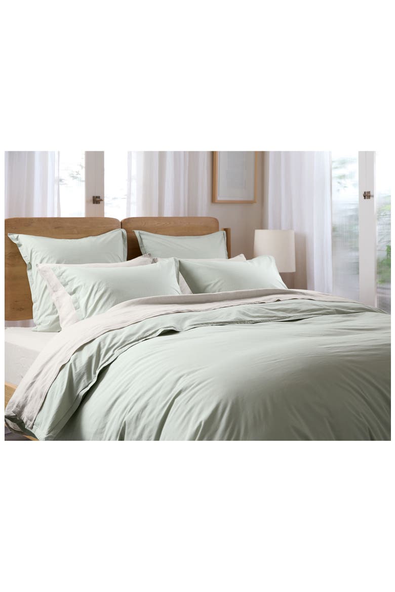 Percale Sham Set, Alternate, color, SAGE