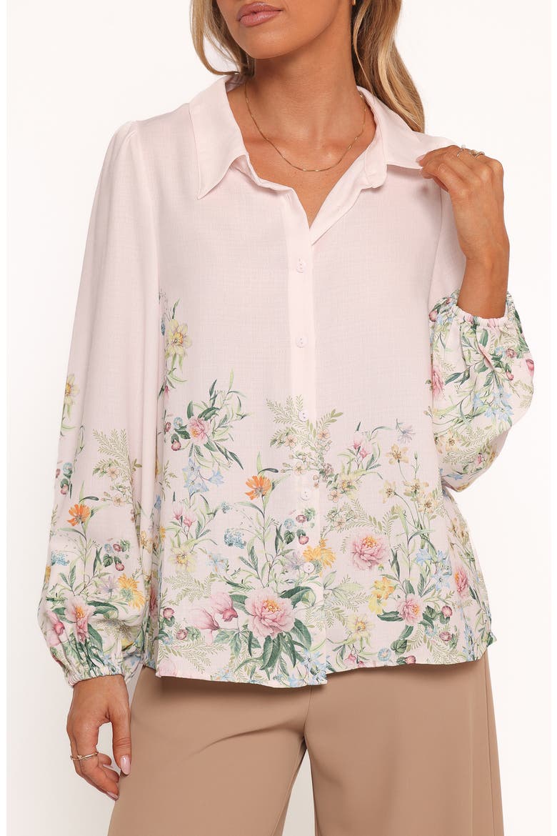 Avis Floral Print Shirt, Main, color, PINK FLORAL
