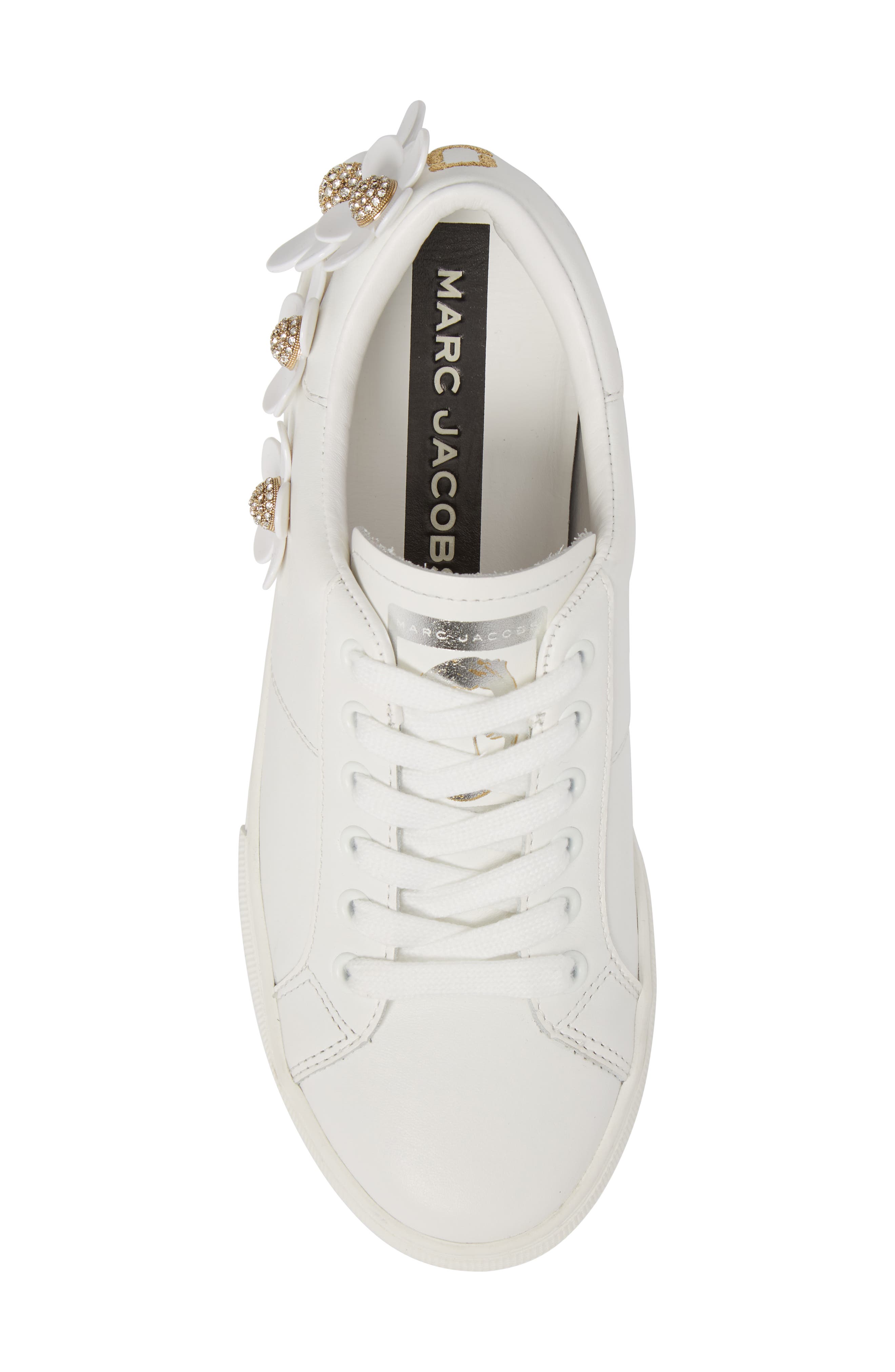 Marc Jacobs Daisy Studded Floral Sneaker, Alternate, color, 