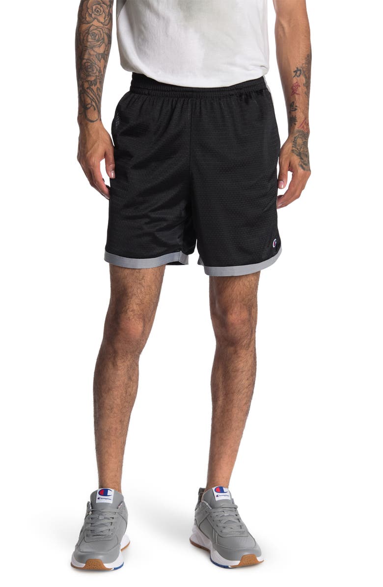 Champion Taped Mesh Jersey Shorts, Main, color,