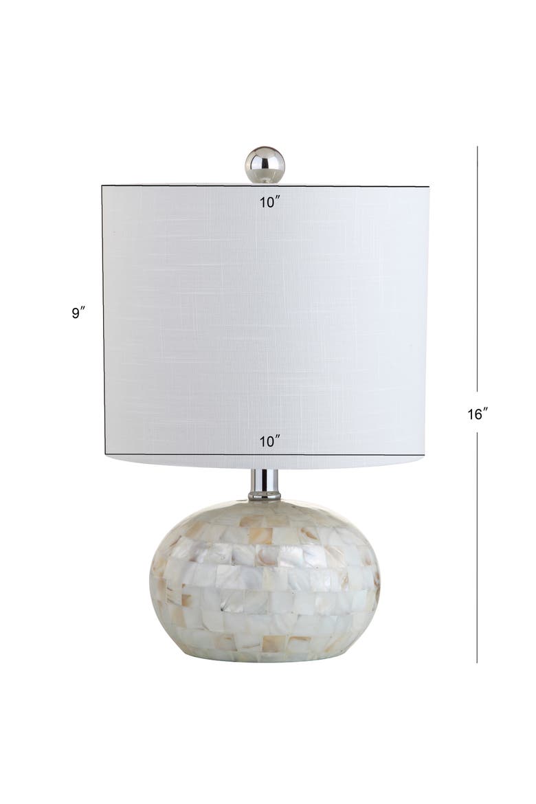Wilson Seashell LED Table Lamp, Alternate, color, White