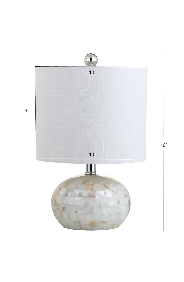 JONATHAN Y Wilson Seashell LED Table Lamp, Alternate, color, 