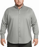 Regent Row Men’s Big and Tall Commuter Shirt, Long Sleeve Button Down, Tailored Fit, Spread Collar, Performance Fabric, Stylish & Casual Breathable Shirt