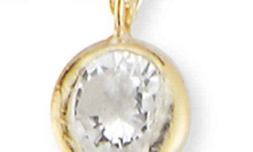 Glaze Jewelry Cubic Zirconia Sterling Silver Charm Anklet In Gold