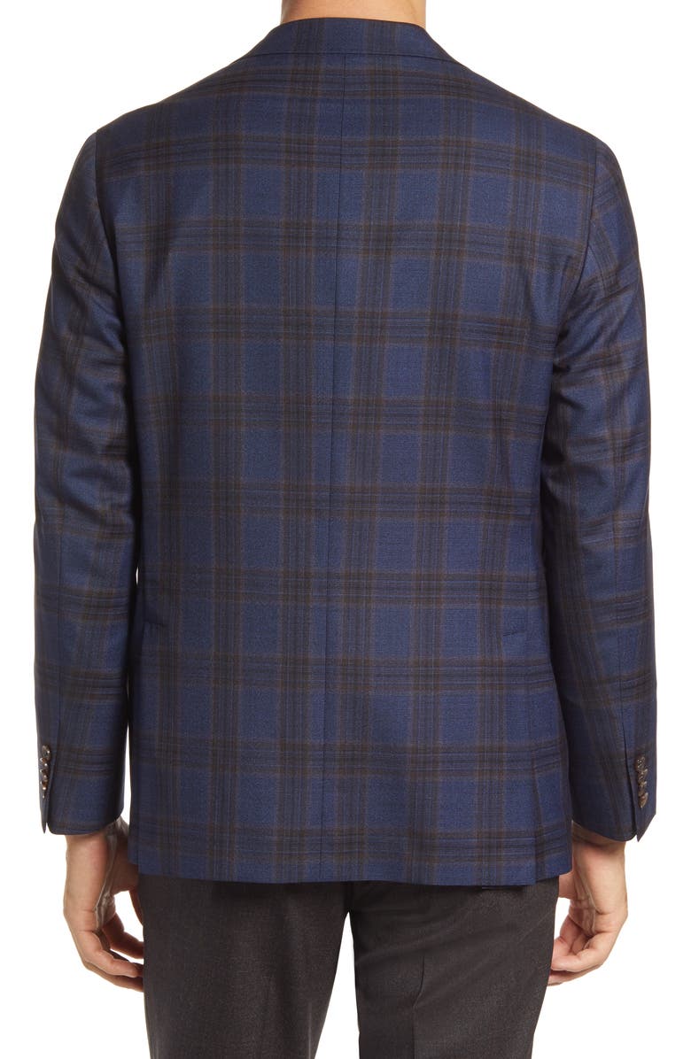 Jack Victor Midland Plaid Wool Sport Coat, Alternate, color,
