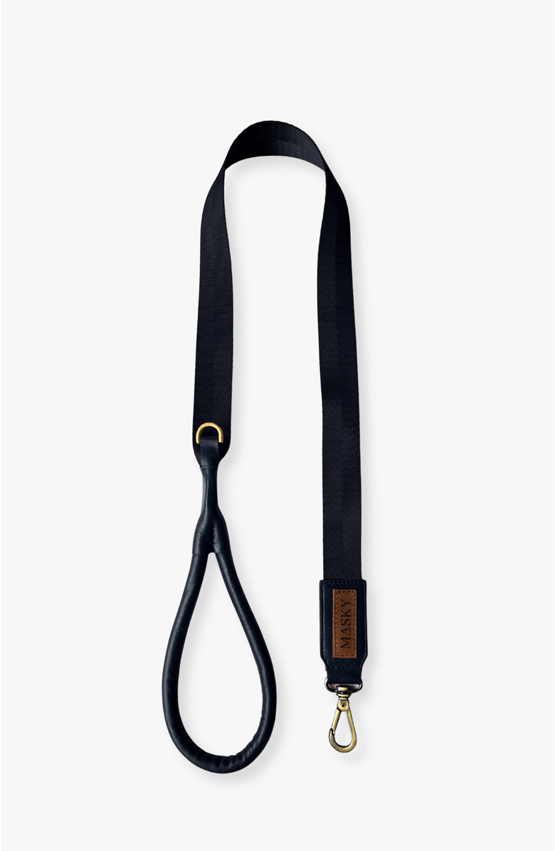 Masky Noir Leash, Alternate, color, Black