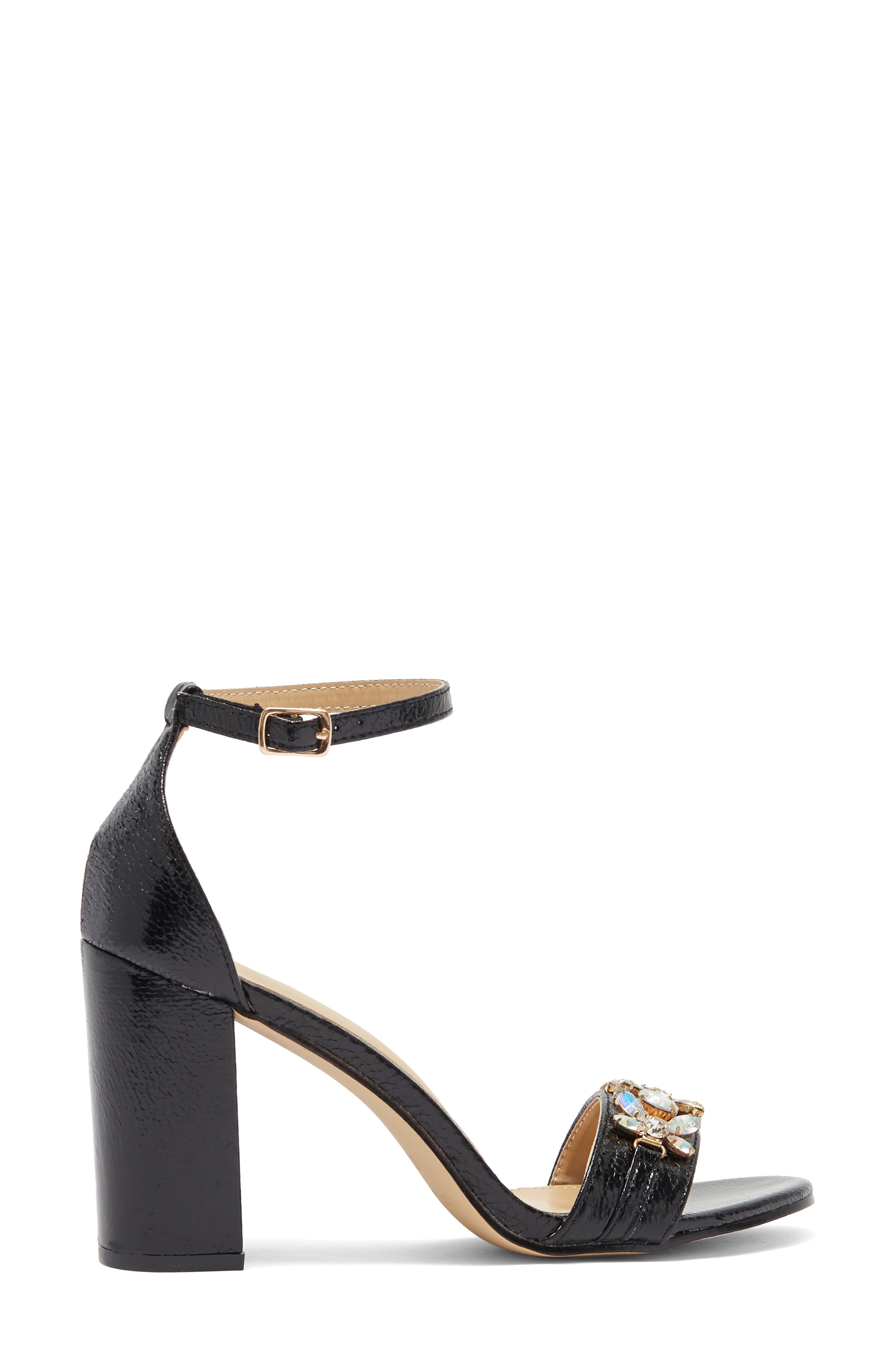 Nicole Miller Block Heel Jeweled Sandal, Alternate, color, 