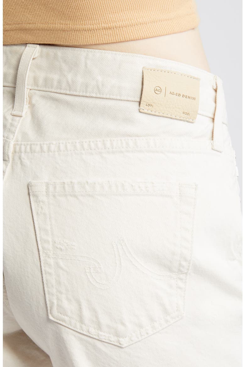 Ex-Boyfriend High Waist Raw Hem Denim Shorts, Alternate, color, 1 YEAR OPAL STONE
