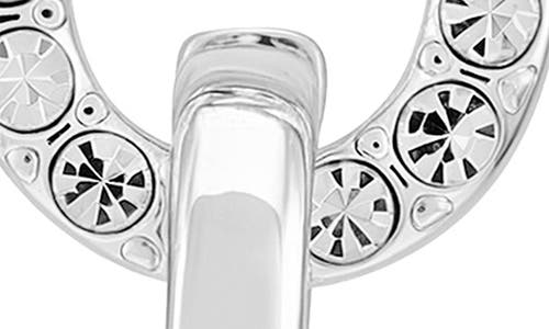 Guess Two-tone Mariner Drop Earrings In Silver