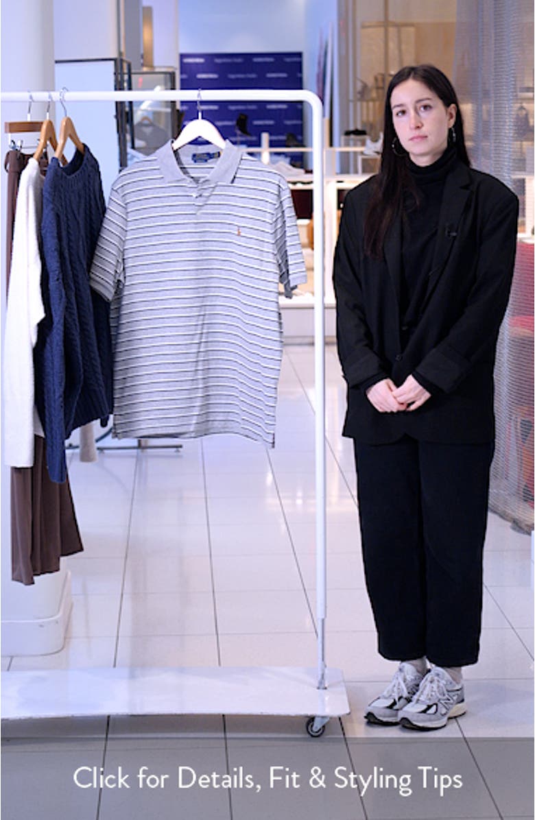 Classic Fit Stripe Cotton Polo, sales video thumbnail