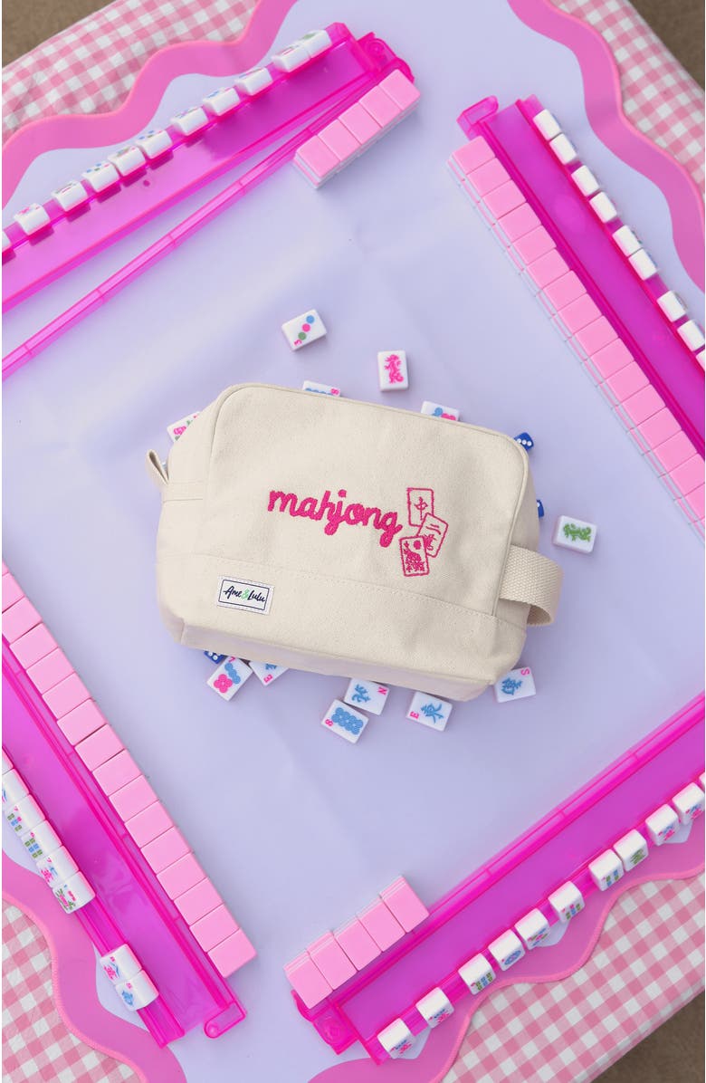 Ame & Lulu Mahjong Tile Bag, Alternate, color, Pink
