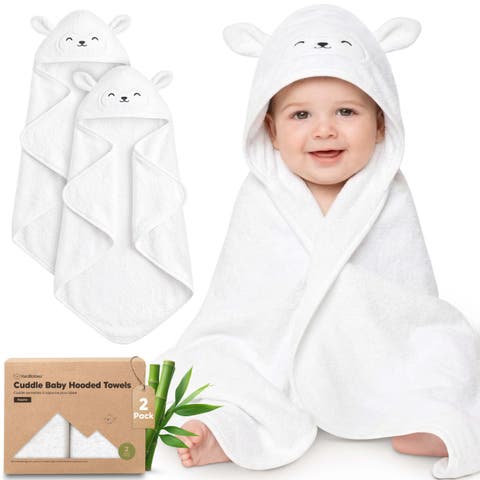 2-Pack Cuddle Baby Hooded Towel