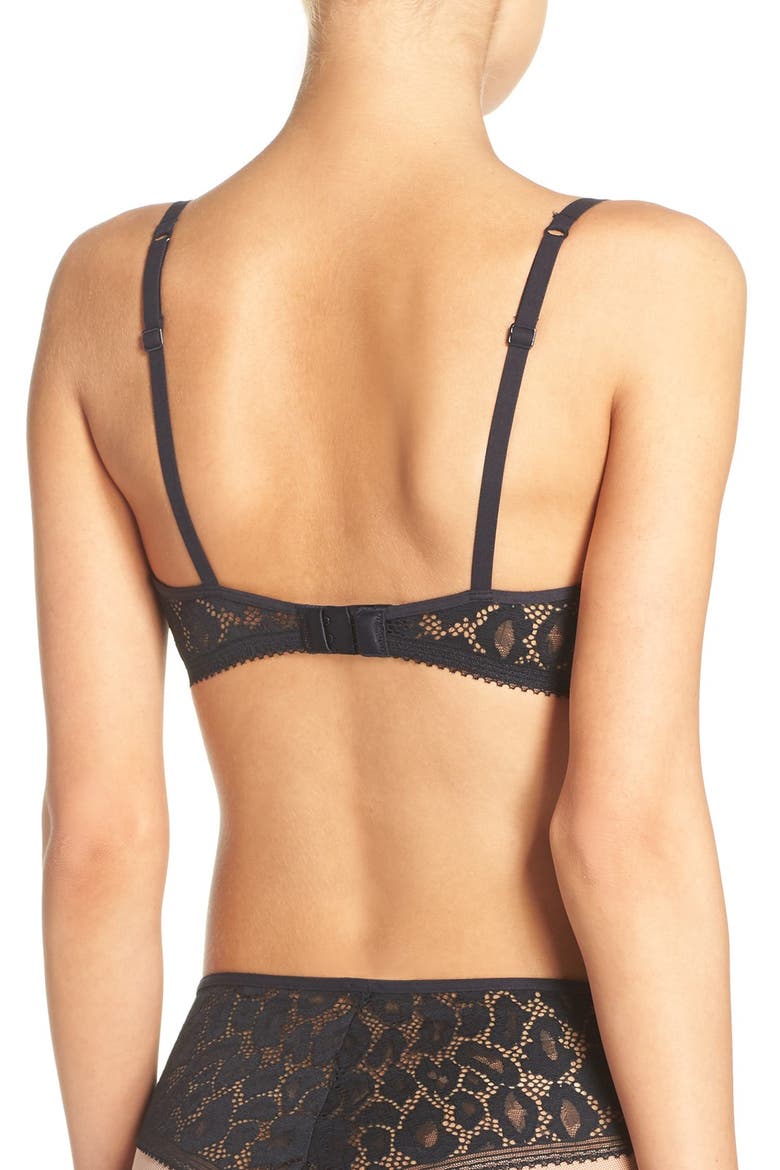 Tease Underwire Demi Bra, Alternate, color, BLACK