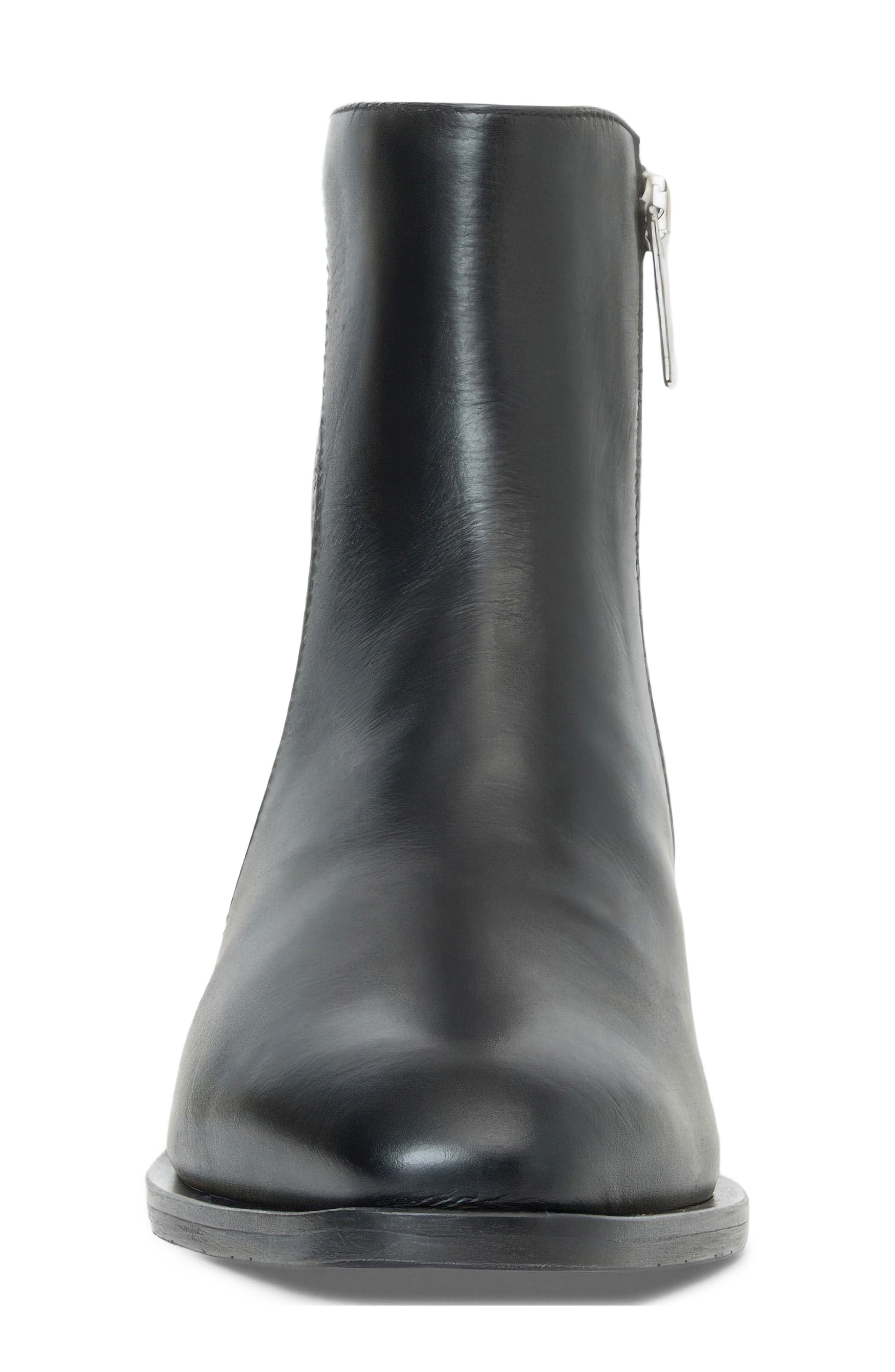Felice Waterproof Leather Bootie, Alternate, color, BLACK SUEDE