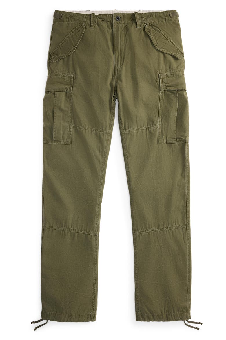Rustic Canvas Cargo Pants, Alternate, color, GREEN