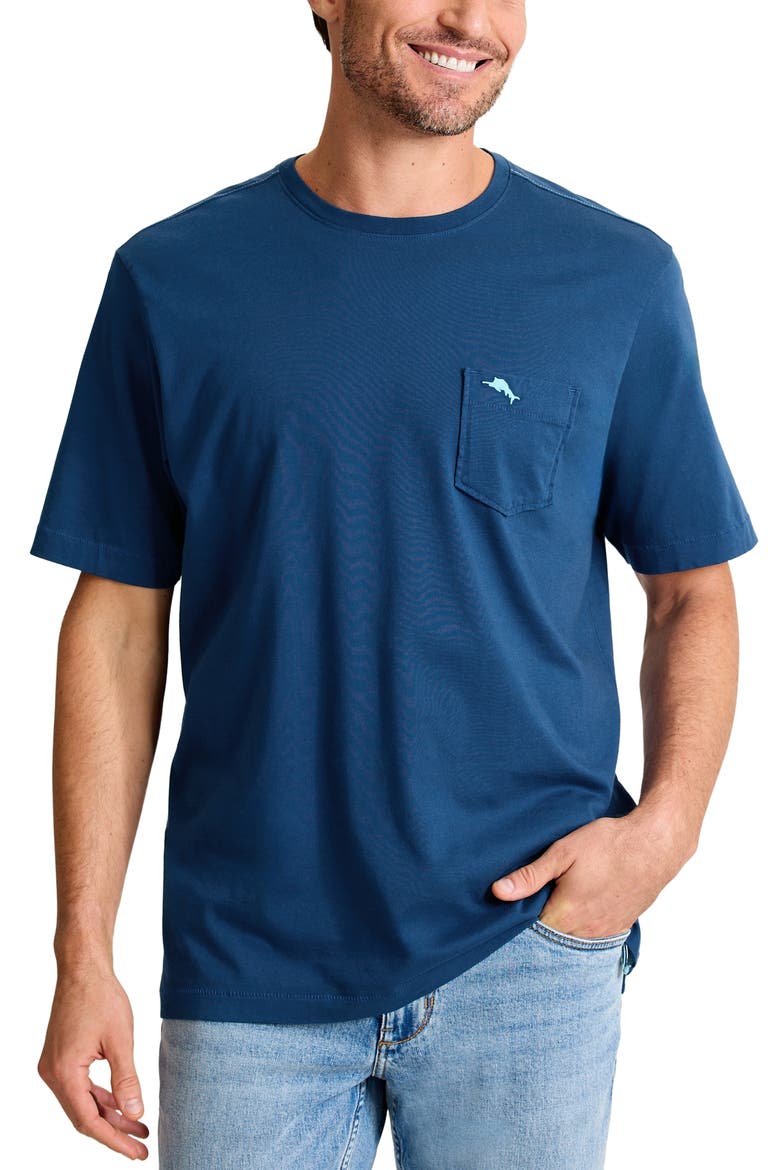 New Bali Sky Original Fit Pocket T-Shirt, Main, color, BERING BLUE