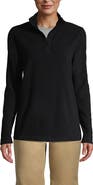 Lands' End School Uniform Young  Lightweight Fleece Quarter Zip Pullover