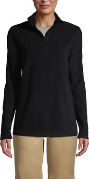Lands' End School Uniform Young  Lightweight Fleece Quarter Zip Pullover