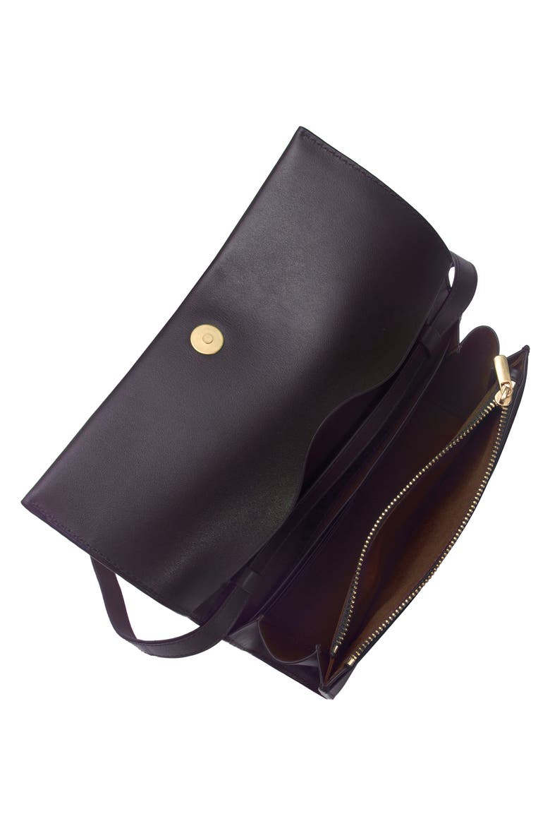 Leather Crossbody Wallet, Alternate, color, CACAO