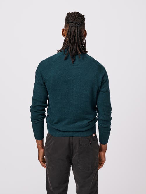 Aubin Bonby Zip Neck Sweater In Green