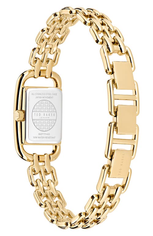Ted Baker Iconic Bracelet Watch, 17mm X 8mm In Goldone