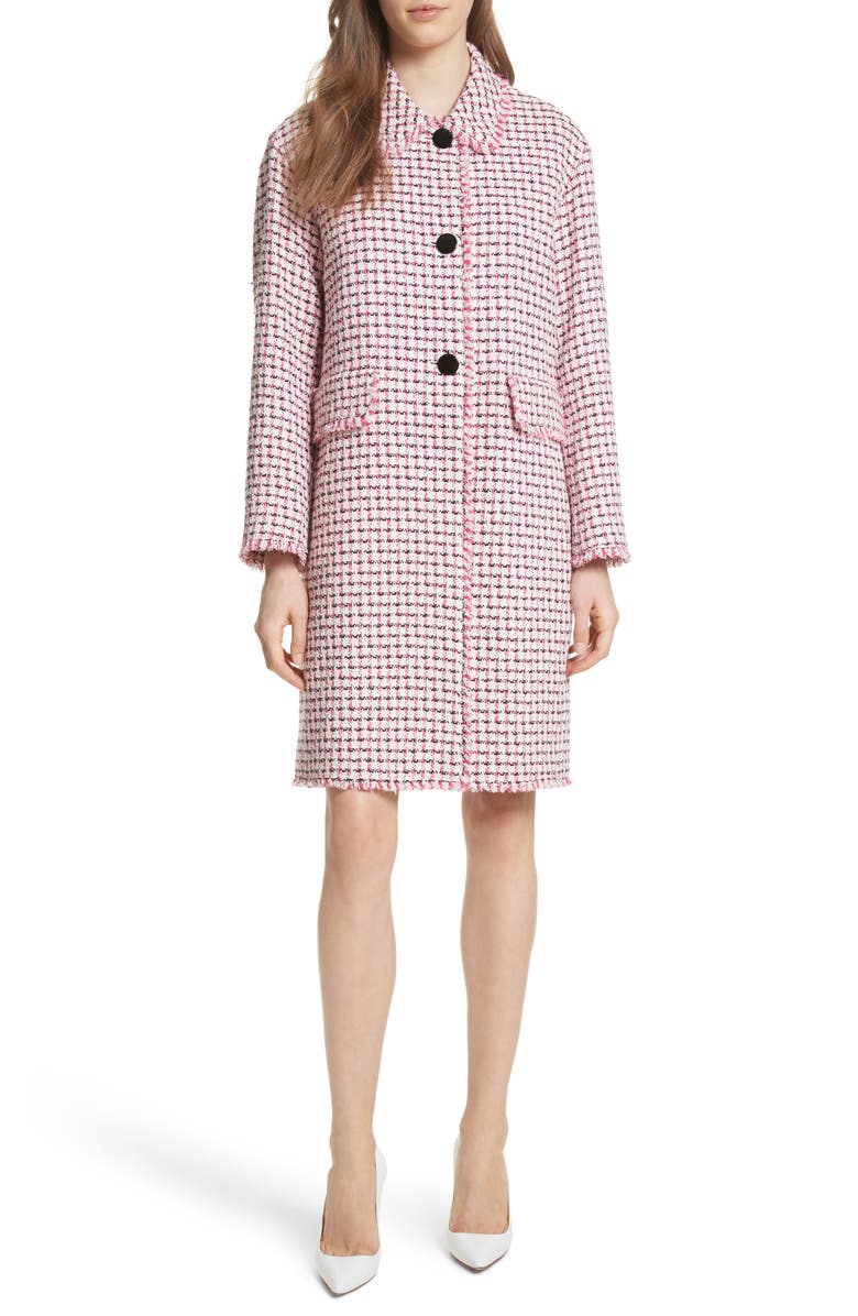 Kate Spade New York tweed coat, Main, color,
