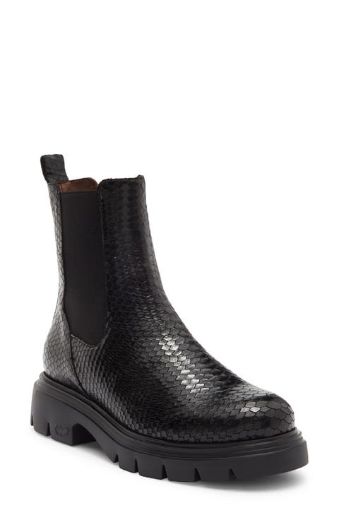 Lug Sole Leather Boot