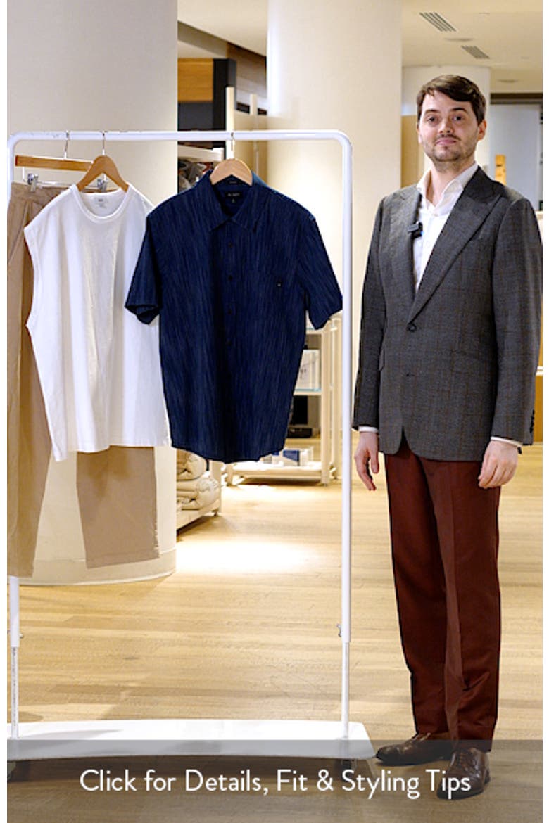 Wesley Stripe Relaxed Fit Short Sleeve Button-Up Shirt video