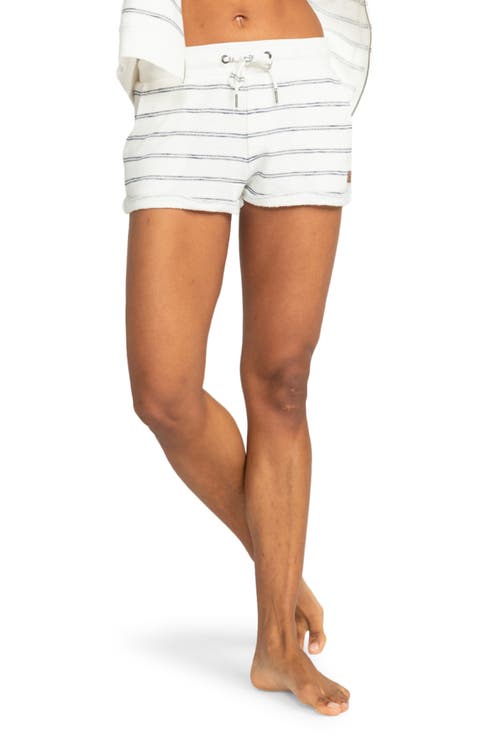 Perfect Wave Stripe Cotton Blend Shorts