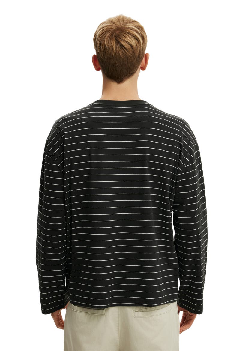 Men's Regular Fit Long Sleeve, Alternate, color, Washed Black  Vintage White
