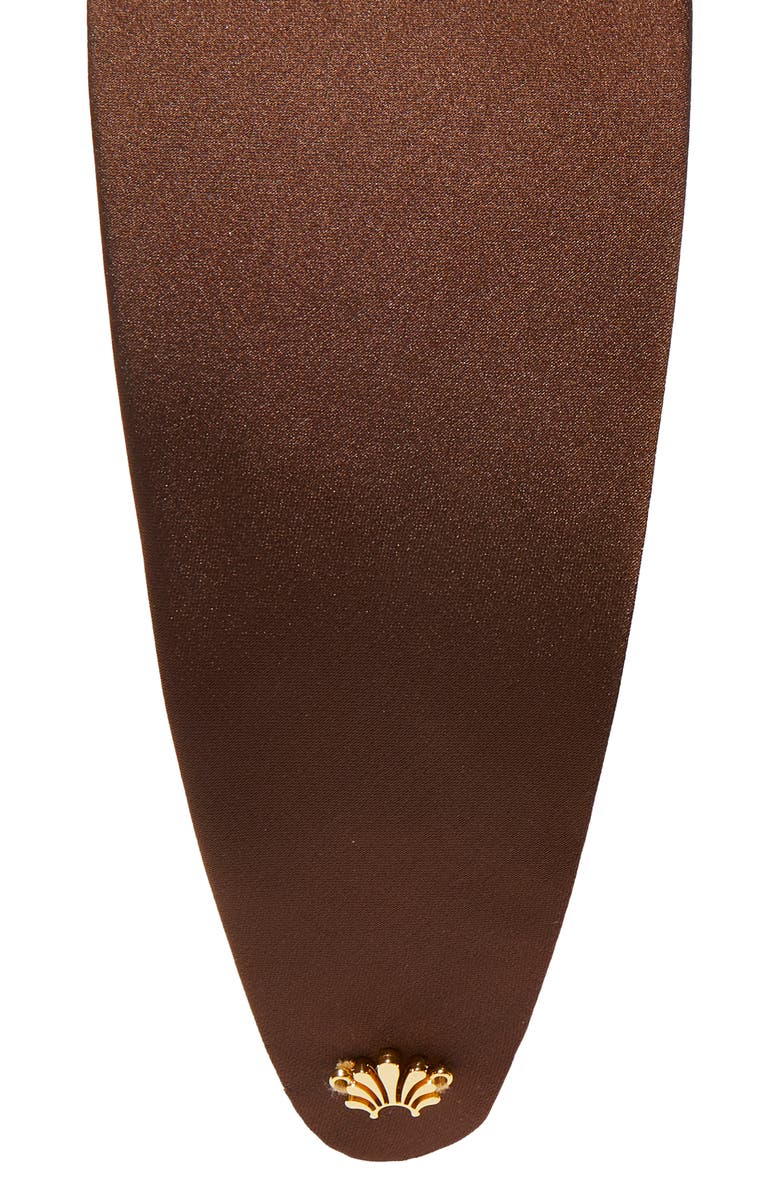 Lele Sadoughi Brigitte Wide Headband, Alternate, color, Chocolate