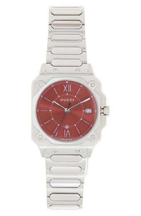 G-Flat Red Bracelet Watch, 30mm