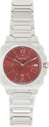 Gucci G-Flat Red Bracelet Watch, 30mm