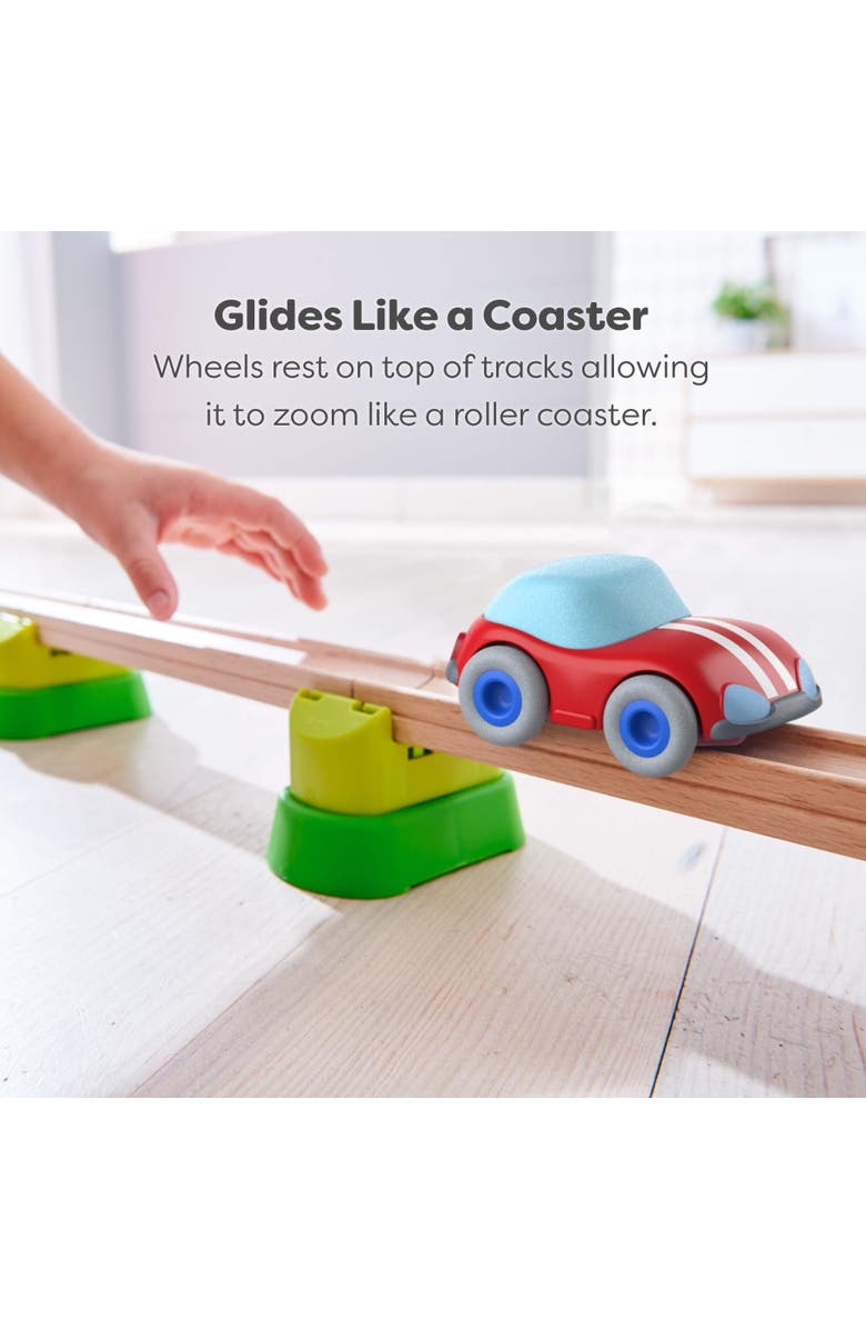 HABA Kullerbu Red Speedster Car with Momentum Motor for Use with or without Kullerbu Track Ages 2+, Alternate, color, Multi