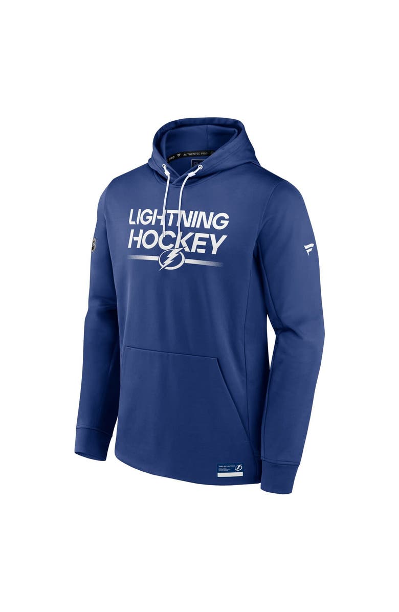 FANATICS Men's Fanatics Branded Blue Tampa Bay Lightning Authentic Pro Pullover Hoodie, Alternate, color,