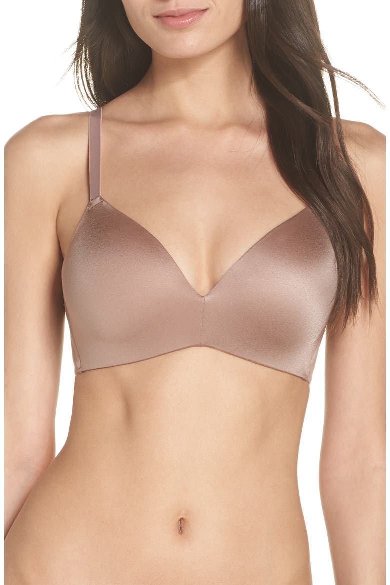 b.temp'td by Wacoal Future Foundation Wireless T-Shirt Bra, Main, color, ANTLER