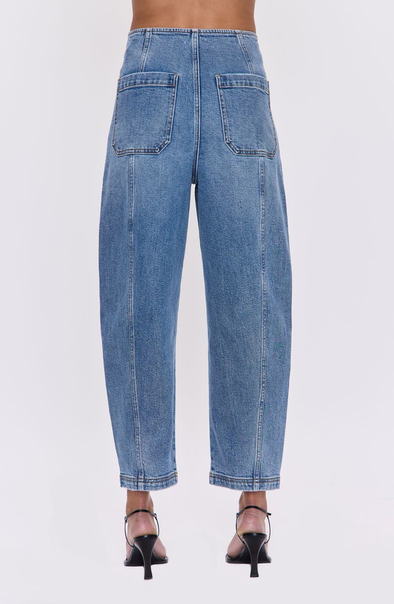 Blair Bandless High Waist Crop Barrel Jeans